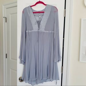Ghost London Belled Peasant Short Casual Dress